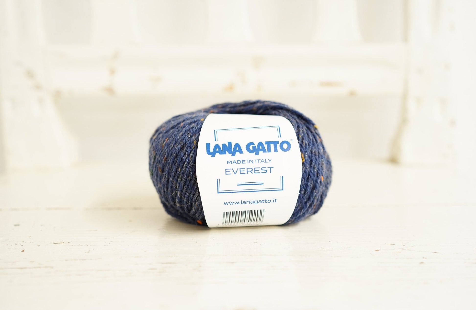 Lana Gatto Everest Blue tweed wool yarn | lana-gatto-everest-blue-tweed-wool-yarn