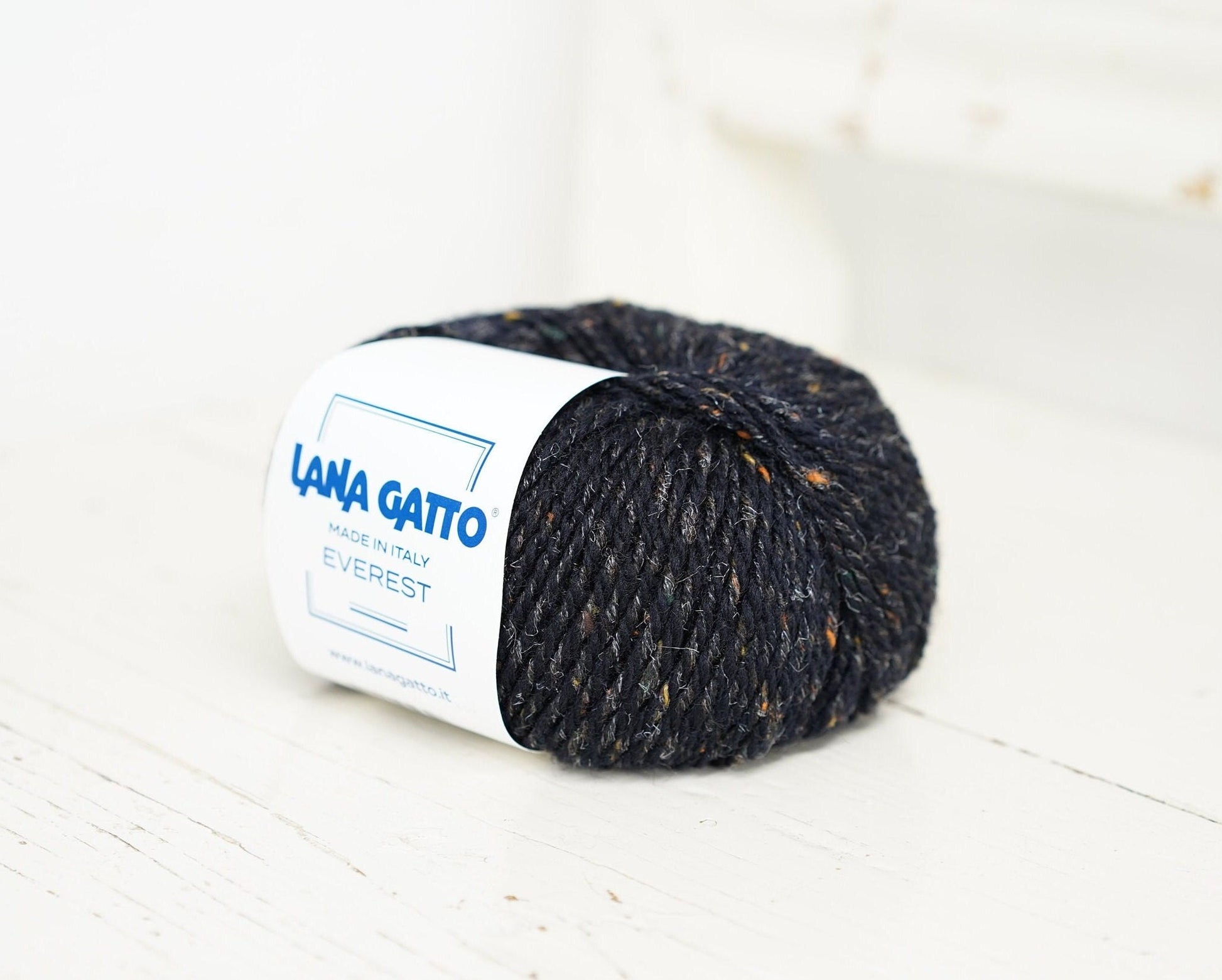 Lana Gatto Black tweed Everest wool yarn | lana-gatto-black-tweed-everest-wool-yarn