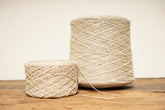Sand-white melange wool in cone | sand-white-melange-wool-in-cone