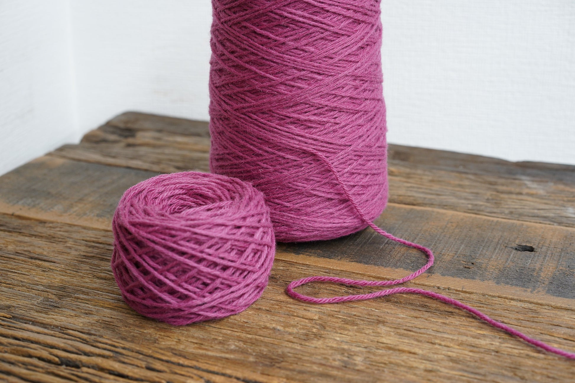 Tea Rose wool yarn in cone | tea-rose-wool-yarn-in-cone