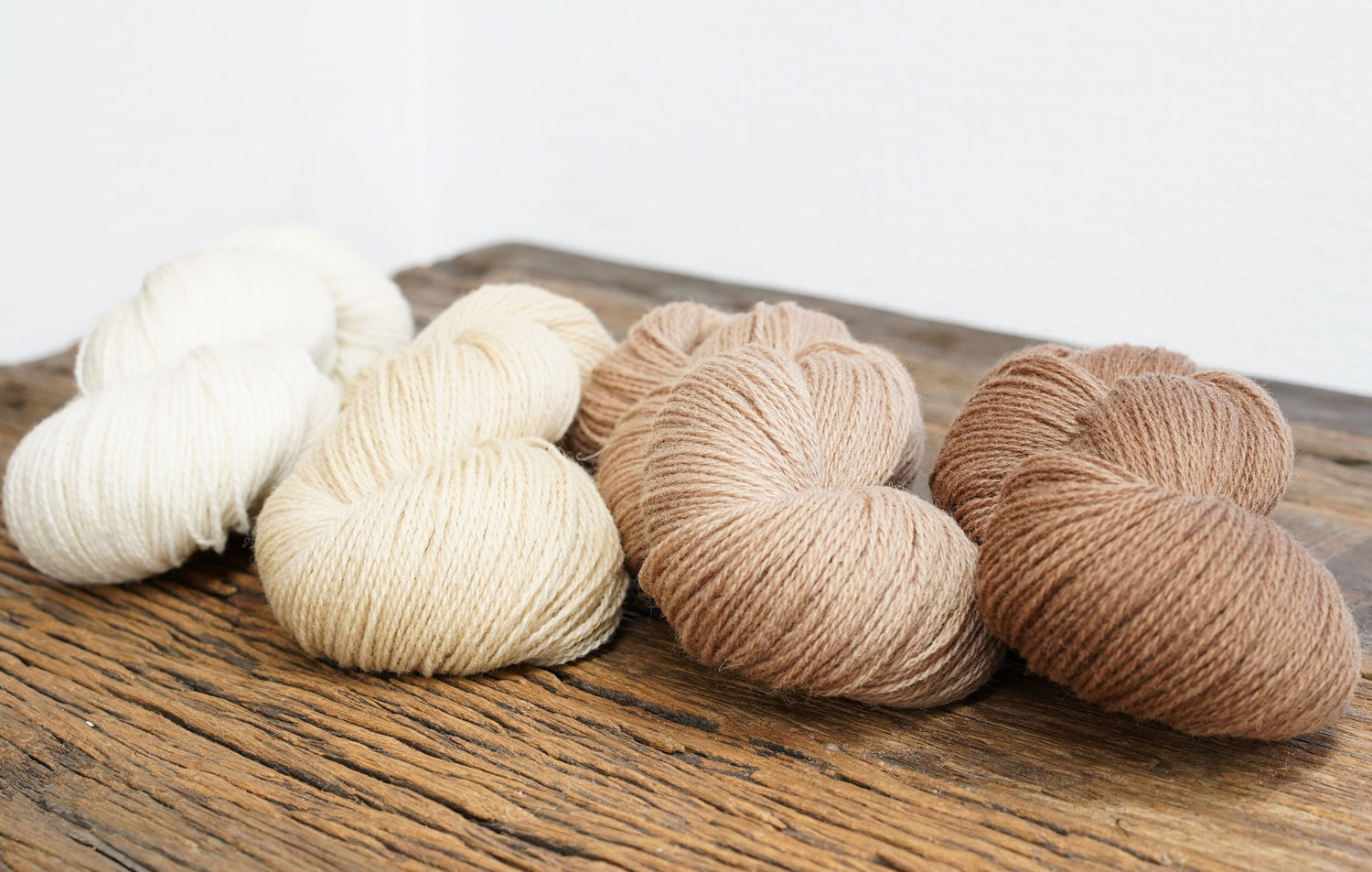 Light-brown wool yarn in cone | light-brown-wool-yarn-in-cone