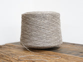 Grey-brown natural wool yarn in cone | grey-brown-natural-wool-yarn-in-cone