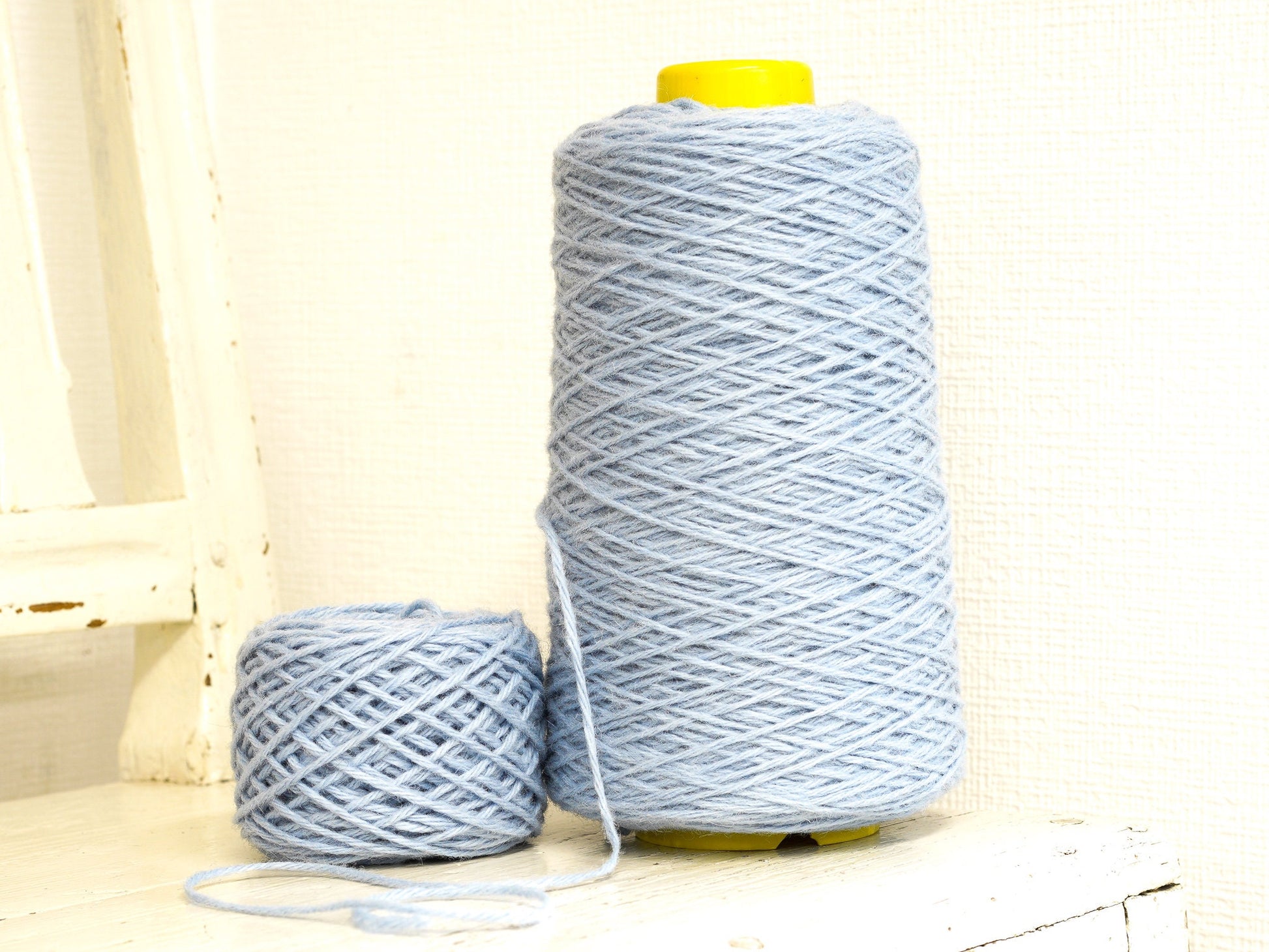 Baby blue yarn for crafts