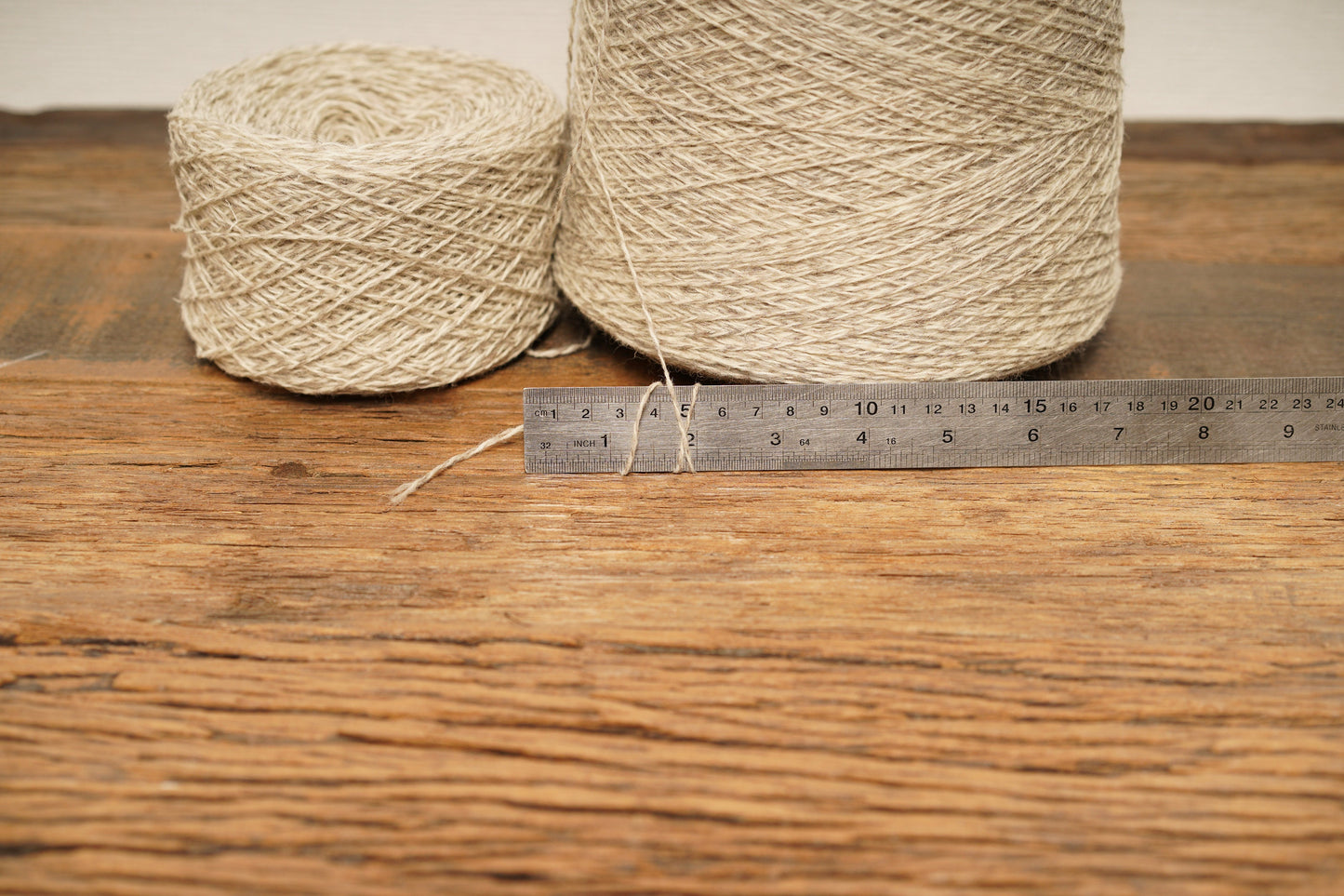 Sand-brown melange wool yarn | sand-brown-melange-wool-yarn
