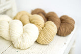 White, beige, taupe shades of wool yarn | white-beige-taupe-shades-of-wool-yarn