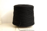 Black fingering wool yarn in cones | black-fingering-wool-yarn-in-cones