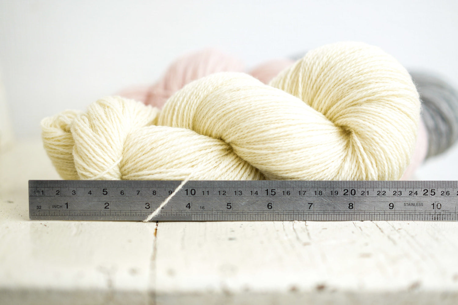 Taupe, white, blue shades wool yarn - 300g./10.58 oz. - Zealand fingering wool yarn - Hand knitting yarn - Weaving wool fiber - plaids wool | taupe-white-blue-shades-wool-yarn-300g-10-58-oz-zealand-fingering-wool-yarn-hand-knitting-yarn-weaving-wool-fiber-plaids-wool