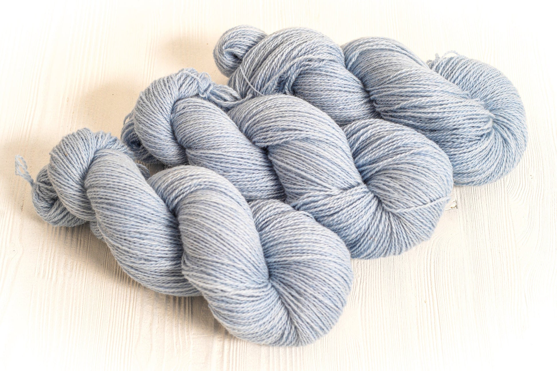 Light blue wool yarn - 100g./3,50 oz. - New Zealand fingering wool yarn - Hand knitting yarn - Weaving wool fiber - Square crochet yarn | light-blue-wool-yarn-100g-3-50-oz-new-zealand-fingering-wool-yarn-hand-knitting-yarn-weaving-wool-fiber-square-crochet-yarn