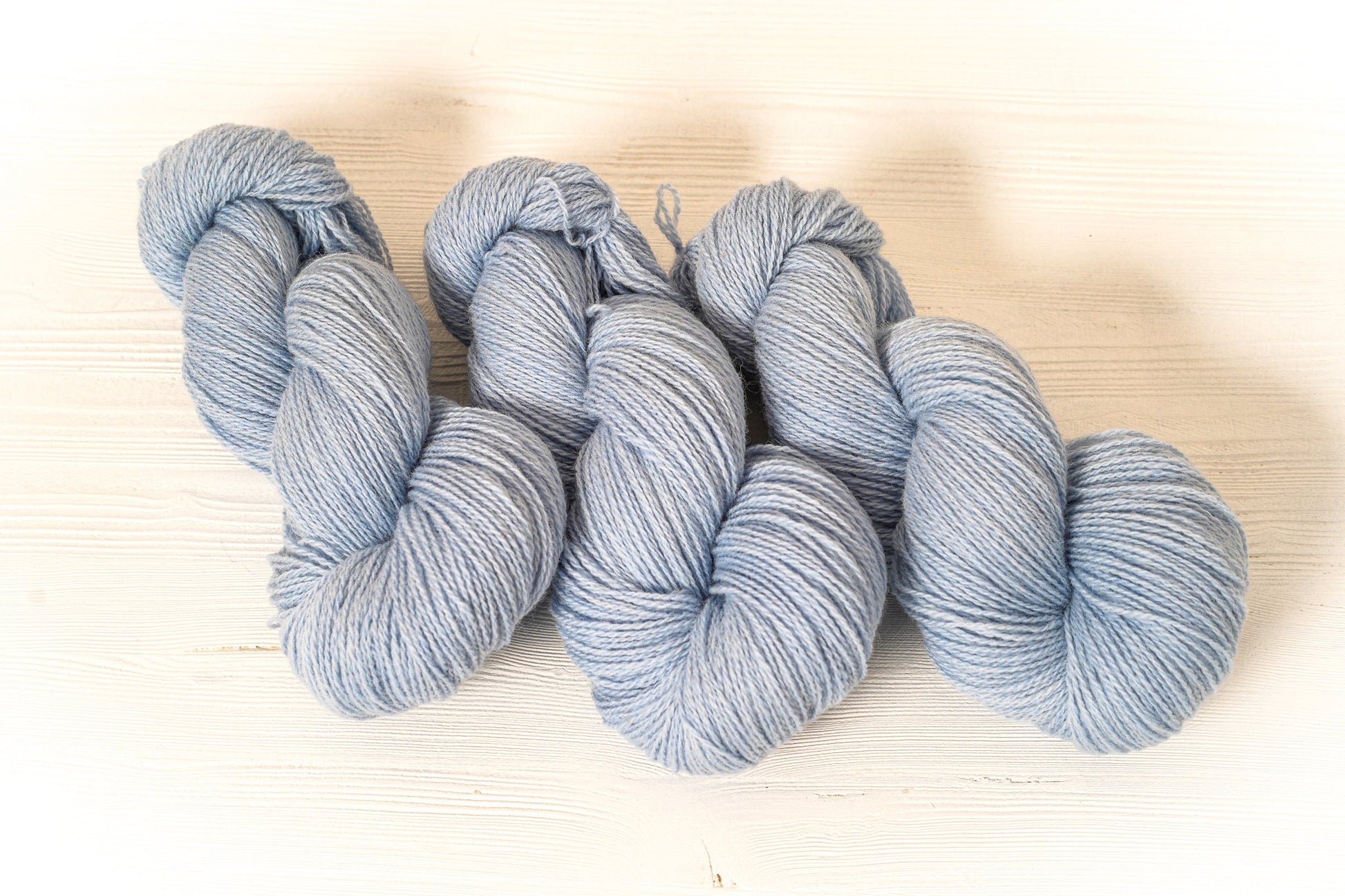 Light blue wool yarn - 100g./3,50 oz. - New Zealand fingering wool yarn - Hand knitting yarn - Weaving wool fiber - Square crochet yarn | light-blue-wool-yarn-100g-3-50-oz-new-zealand-fingering-wool-yarn-hand-knitting-yarn-weaving-wool-fiber-square-crochet-yarn