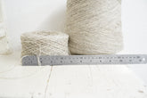 Grey-brown natural wool yarn in cone | grey-brown-natural-wool-yarn-in-cone-1