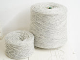 Light Grey fingering wool yarn in cone | light-grey-fingering-wool-yarn-in-cone