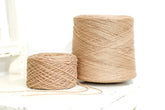 Light-brown wool yarn in cone | light-brown-wool-yarn-in-cone
