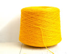Saffron yellow wool in cone 0,9kg/31.7oz - Fingering wool yarn - 100% wool yarn for weaving plaids, socks knitting - Hand knitting wool C730 | saffron-yellow-wool-in-cone-0-9kg-31-7oz-fingering-wool-yarn-100-wool-yarn-for-weaving-plaids-socks-knitting-hand-knitting-wool-c730