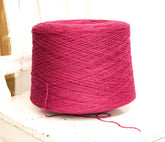 Hot pink wool in cone 0,9kg/31.7oz - 100% New Zealand fingering wool - yarn for weaving plaids, socks knitting - Hand knitting wool C540 | hot-pink-wool-in-cone-0-9kg-31-7oz-100-new-zealand-fingering-wool-yarn-for-weaving-plaids-socks-knitting-hand-knitting-wool-c540