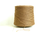 Sand brown wool yarn in cone | sand-brown-wool-yarn-in-cone