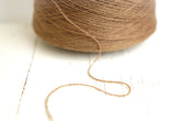 Sand brown wool yarn in cone | sand-brown-wool-yarn-in-cone