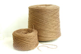 Sand brown wool yarn in cone | sand-brown-wool-yarn-in-cone