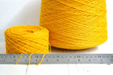 Saffron yellow wool in cone 0,9kg/31.7oz - Fingering wool yarn - 100% wool yarn for weaving plaids, socks knitting - Hand knitting wool C730 | saffron-yellow-wool-in-cone-0-9kg-31-7oz-fingering-wool-yarn-100-wool-yarn-for-weaving-plaids-socks-knitting-hand-knitting-wool-c730