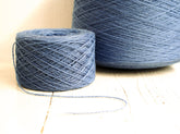 Steel blue wool cone 0,9kg/31.7oz - 100% wool yarn for weaving plaids, socks knitting, machine knitting, gift for knitter, winter wool | steel-blue-wool-cone-0-9kg-31-7oz-100-wool-yarn-for-weaving-plaids-socks-knitting-machine-knitting-gift-for-knitter-winter-wool