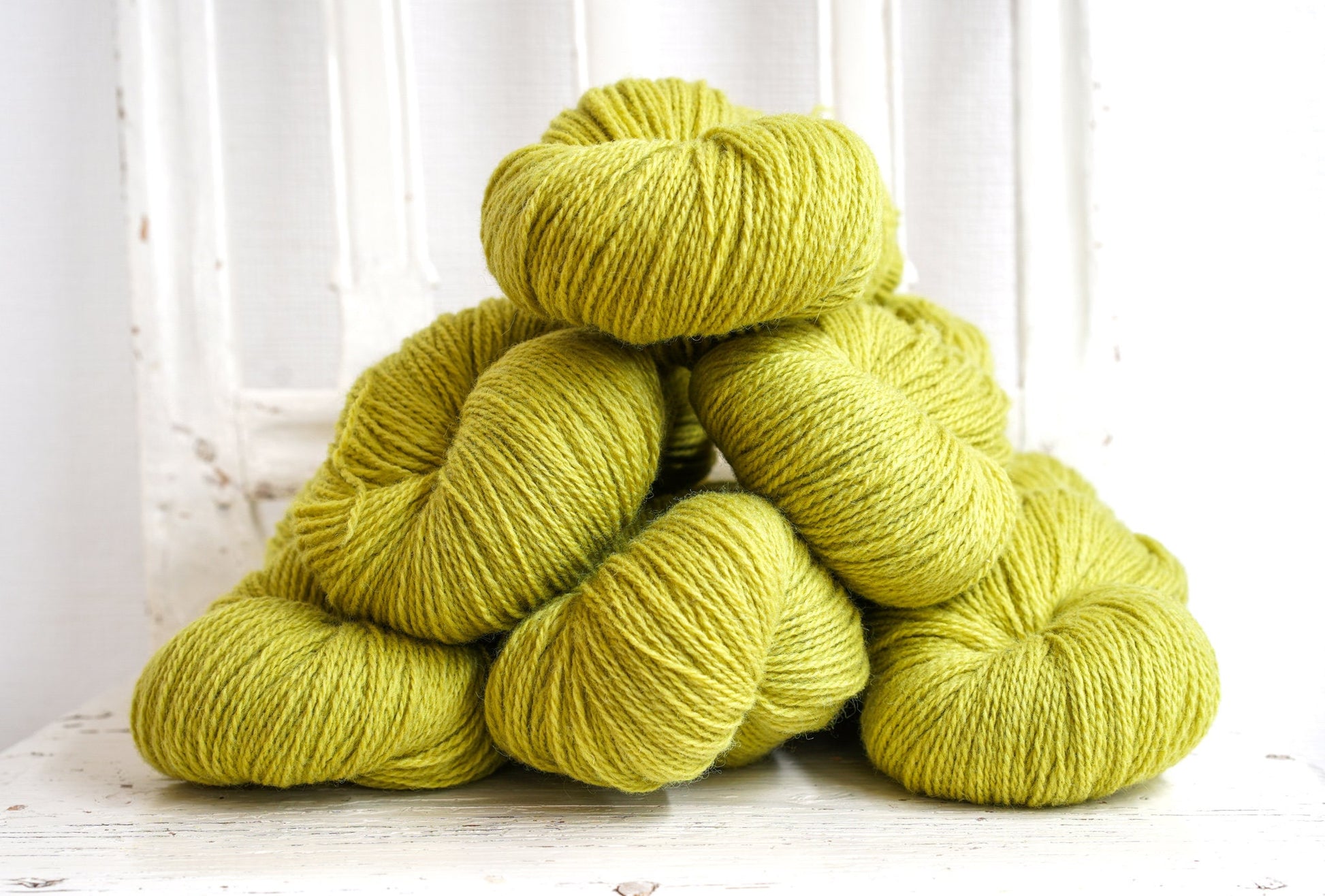 Soft green wool yarn - 100g./3,50 oz. - New Zealand wool for hand or machine knitting, weaving plaids, cardigans, knitter gift - 335 Color | soft-green-wool-yarn-100g-3-50-oz-new-zealand-wool-for-hand-or-machine-knitting-weaving-plaids-cardigans-knitter-gift-335-color