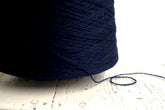 Dark blue fingering wool yarn in cones | dark-blue-fingering-wool-yarn-in-cones