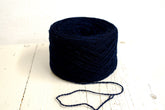 Dark blue fingering wool yarn in cones | dark-blue-fingering-wool-yarn-in-cones