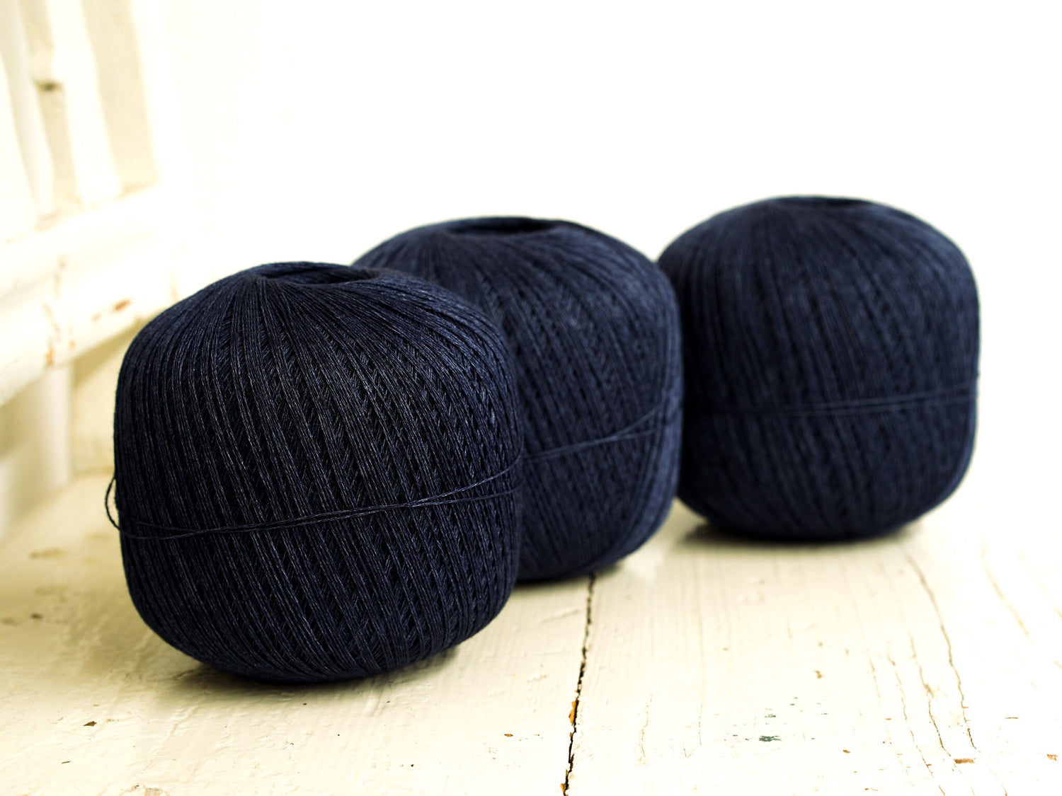 Dark denim blue 100% linen yarn | dark-denim-blue-100-linen-yarn
