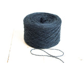 Denim blue fingering wool yarn in cones | denim-blue-fingering-wool-yarn-in-cones