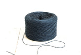 Denim blue fingering wool yarn in cones | denim-blue-fingering-wool-yarn-in-cones