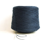 Denim blue fingering wool yarn in cones | denim-blue-fingering-wool-yarn-in-cones