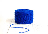 Royal blue wool cone 0,9kg/31.7oz - 100% wool yarn for weaving plaids, socks knitting, machine knitting, gift for knitter, winter wool - 460 | royal-blue-wool-cone-0-9kg-31-7oz-100-wool-yarn-for-weaving-plaids-socks-knitting-machine-knitting-gift-for-knitter-winter-wool-460
