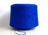 Royal blue wool cone 0,9kg/31.7oz - 100% wool yarn for weaving plaids, socks knitting, machine knitting, gift for knitter, winter wool - 460 | royal-blue-wool-cone-0-9kg-31-7oz-100-wool-yarn-for-weaving-plaids-socks-knitting-machine-knitting-gift-for-knitter-winter-wool-460