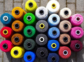 Bright rose wool yarn in a cone | bright-rose-wool-yarn-in-a-cone