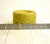 Salad green New Zealand wool cone 0,9kg/31.7oz, fingering fiber for weaving plaids, for knitting poncho, women&