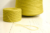 Salad green New Zealand wool cone 0,9kg/31.7oz, fingering fiber for weaving plaids, for knitting poncho, women&