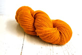 Saffron, pumpkin, cinnamon, caramel color wool yarn - 400g./14.1oz. - New Zealand fingering wool - for handknitting, weaving, making plaids | saffron-pumpkin-cinnamon-caramel-color-wool-yarn-400g-14-1oz-new-zealand-fingering-wool-for-handknitting-weaving-making-plaids