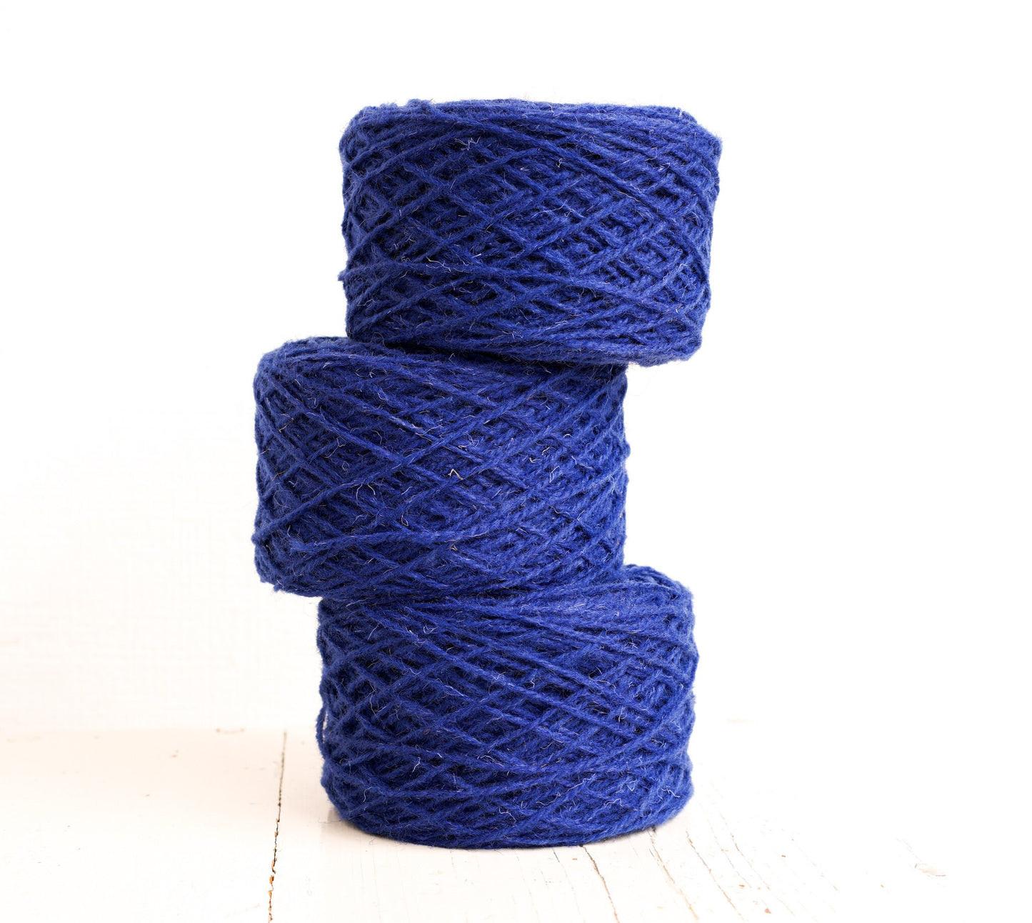 Indigo blue European rustic wool, 100g/3,5 oz. yarn for carpet, hand knitting, rug making with tufting gun, slippers crochet - Yarn Home | indigo-blue-european-rustic-wool-100g-3-5-oz-yarn-for-carpet-hand-knitting-rug-making-with-tufting-gun-slippers-crochet-yarn-home