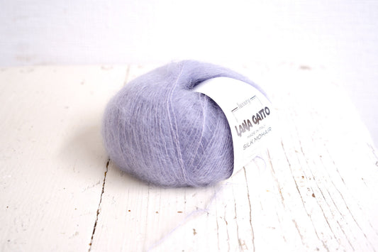 Lilac Lana Gatto Kid Mohair Silk yarn - 212m/25g Luxury threads for the finest lace knitting, premium quality yarn - 9374 | lilac-lana-gatto-kid-mohair-silk-yarn-212m-25g-luxury-threads-for-the-finest-lace-knitting-premium-quality-yarn-9374