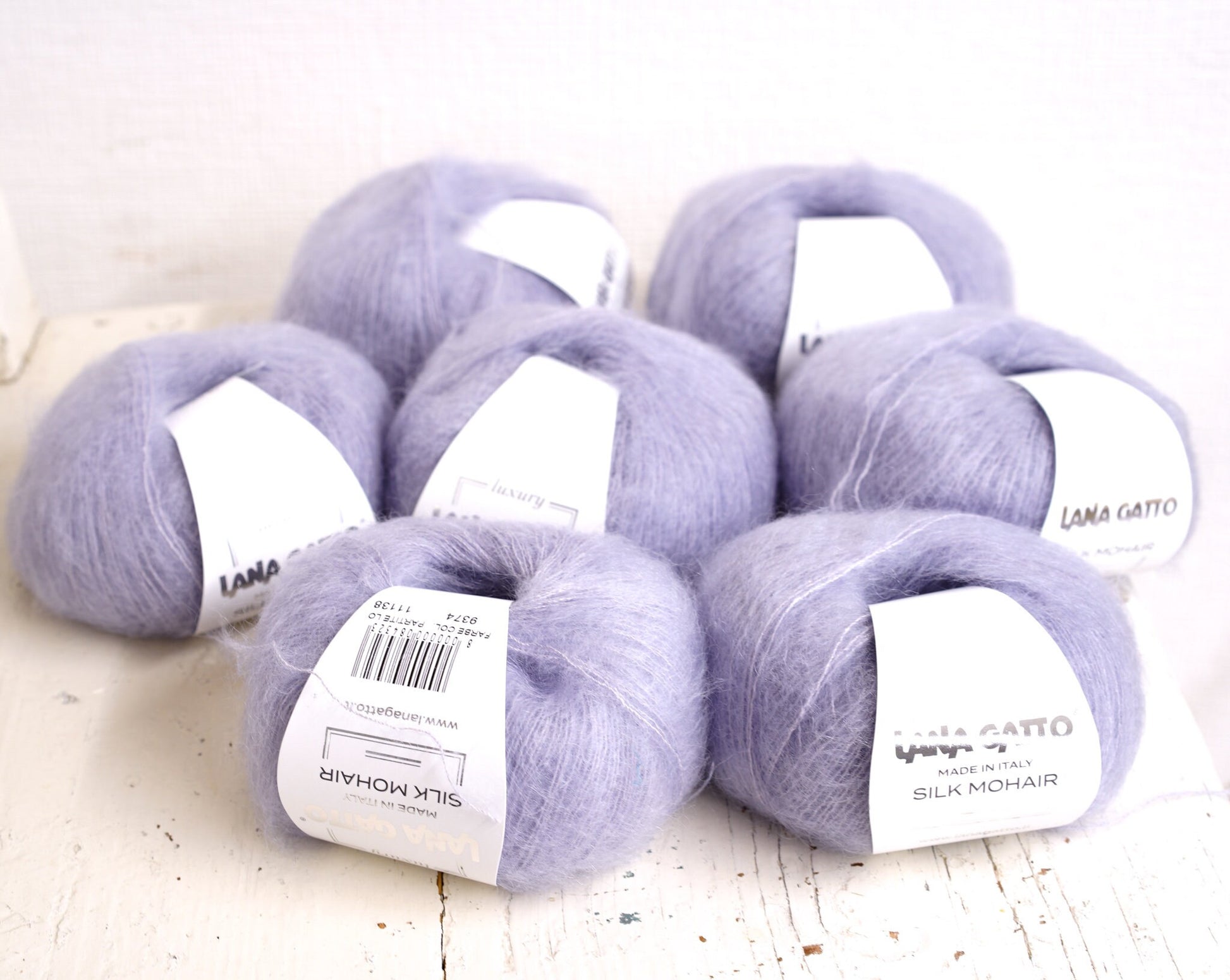 Lilac Lana Gatto Kid Mohair Silk yarn - 212m/25g Luxury threads for the finest lace knitting, premium quality yarn - 9374 | lilac-lana-gatto-kid-mohair-silk-yarn-212m-25g-luxury-threads-for-the-finest-lace-knitting-premium-quality-yarn-9374