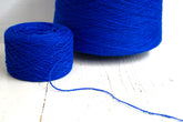 Royal blue wool cone 0,9kg/31.7oz - 100% wool yarn for weaving plaids, socks knitting, machine knitting, gift for knitter, winter wool - 460 | royal-blue-wool-cone-0-9kg-31-7oz-100-wool-yarn-for-weaving-plaids-socks-knitting-machine-knitting-gift-for-knitter-winter-wool-460