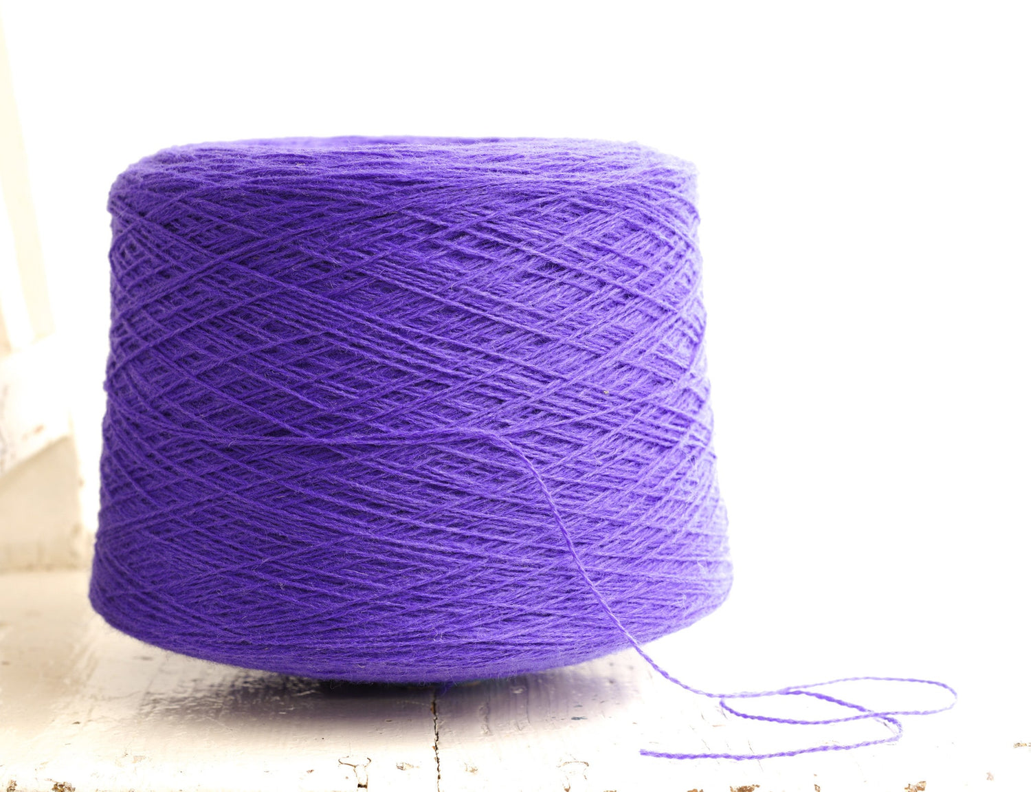 Royal purple wool cone 0,9kg/31.7oz - 100% wool yarn for weaving plaids, socks knitting, machine knitting, gift for knitter, winter wool 106 | royal-purple-wool-cone-0-9kg-31-7oz-100-wool-yarn-for-weaving-plaids-socks-knitting-machine-knitting-gift-for-knitter-winter-wool-106