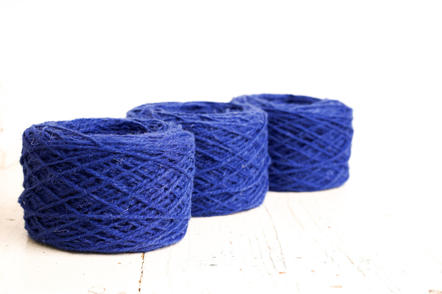 Indigo blue European rustic wool, 100g/3,5 oz. yarn for carpet, hand knitting, rug making with tufting gun, slippers crochet - Yarn Home | indigo-blue-european-rustic-wool-100g-3-5-oz-yarn-for-carpet-hand-knitting-rug-making-with-tufting-gun-slippers-crochet-yarn-home