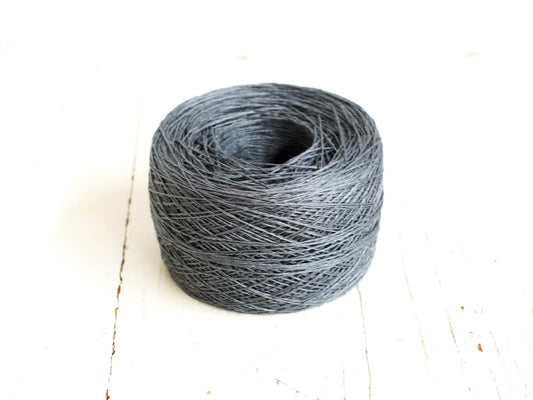 Grey linen thread, 50g./1,75oz. Baltic flax yarn for hook crochet summer clothes, machine knitting, crochet for fine needlework doilies | grey-linen-thread-50g-1-75oz-baltic-flax-yarn-for-hook-crochet-summer-clothes-machine-knitting-crochet-for-fine-needlework-doilies
