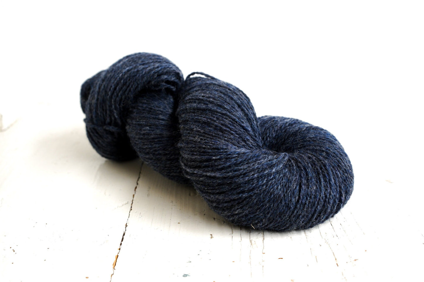 Denim blue wool yarn - 100g./3,50 oz. - New Zealand wool for hand or machine knitting, weaving plaids, cardigans, knitter gift - 270 Color | denim-blue-wool-yarn-100g-3-50-oz-new-zealand-wool-for-hand-or-machine-knitting-weaving-plaids-cardigans-knitter-gift-270-color