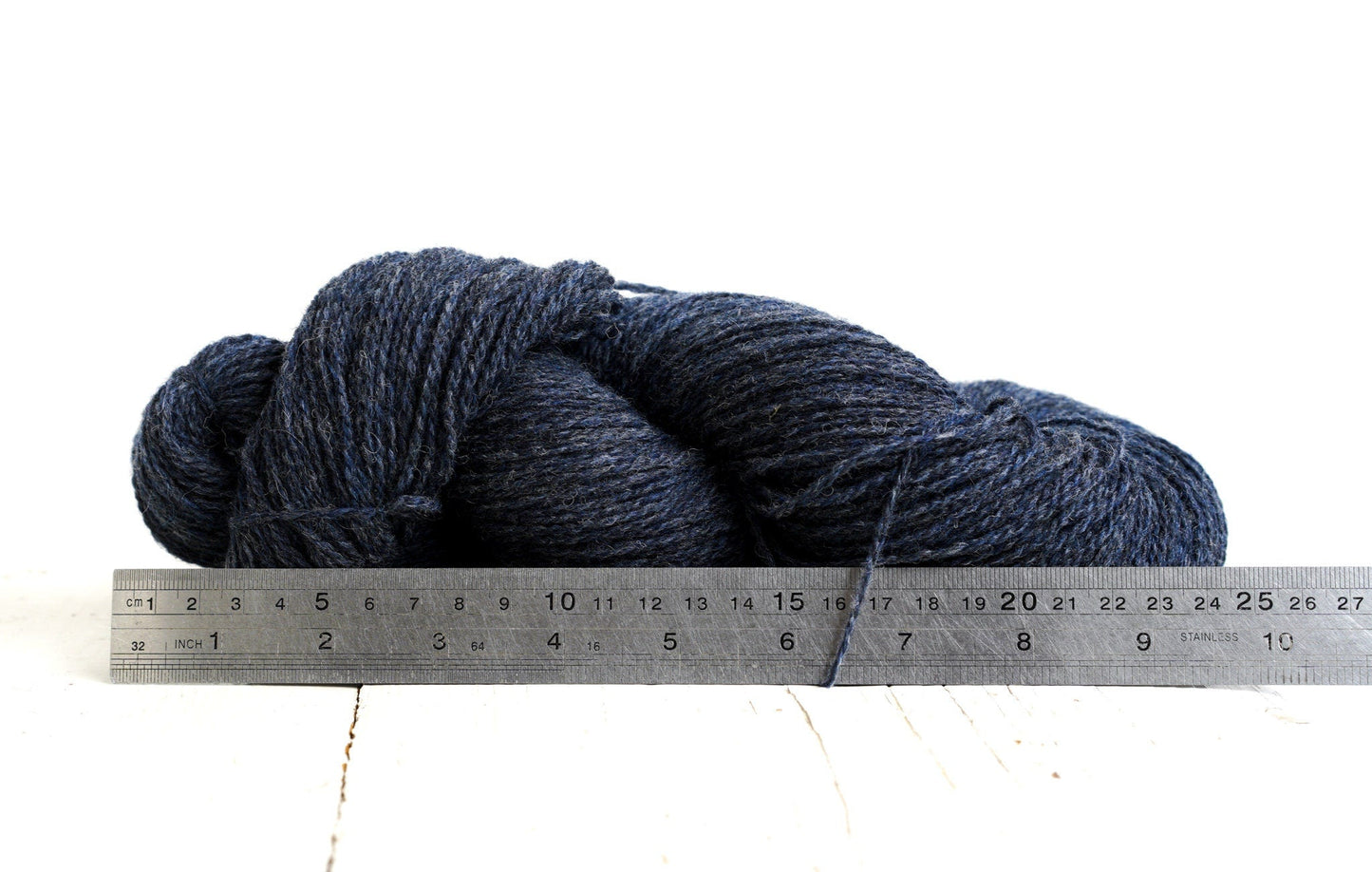Denim blue wool yarn - 100g./3,50 oz. - New Zealand wool for hand or machine knitting, weaving plaids, cardigans, knitter gift - 270 Color | denim-blue-wool-yarn-100g-3-50-oz-new-zealand-wool-for-hand-or-machine-knitting-weaving-plaids-cardigans-knitter-gift-270-color