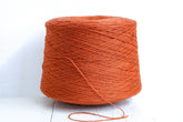 Brick color wool in cone 0,9kg/31.7oz - Fingering wool yarn - 100% wool yarn for weaving plaids, socks knitting - Hand knitting wool C 274 | brick-color-wool-in-cone-0-9kg-31-7oz-fingering-wool-yarn-100-wool-yarn-for-weaving-plaids-socks-knitting-hand-knitting-wool-c-274