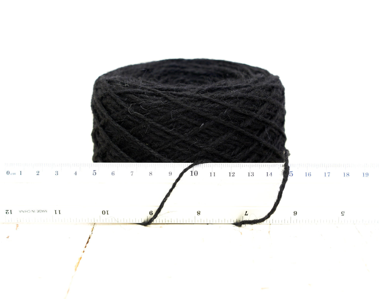 Black European rustic wool yarn - 100g/3.5oz. - for carpet, hand knitting, tufting, slippers crocheting, winter warm wool | black-european-rustic-wool-yarn-100g-3-5oz-for-carpet-hand-knitting-tufting-slippers-crocheting-winter-warm-wool