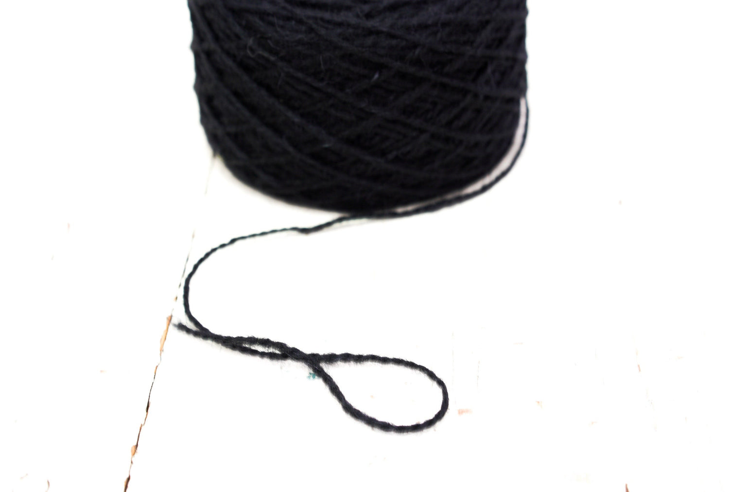 Black European rustic wool yarn - 100g/3.5oz. - for carpet, hand knitting, tufting, slippers crocheting, winter warm wool | black-european-rustic-wool-yarn-100g-3-5oz-for-carpet-hand-knitting-tufting-slippers-crocheting-winter-warm-wool