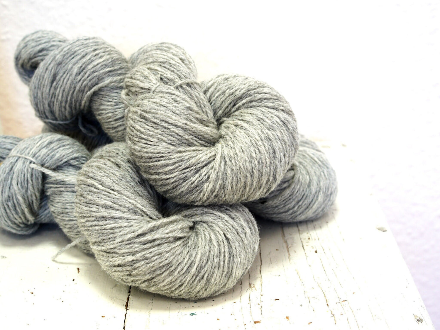 Light grey melange merino and suffolk wool yarn blend 100g/3,5oz sport yarn for hand knitting, fine wool for outerwear, weaving, crochet | light-grey-melange-merino-and-suffolk-wool-yarn-blend-100g-3-5oz-sport-yarn-for-hand-knitting-fine-wool-for-outerwear-weaving-crochet